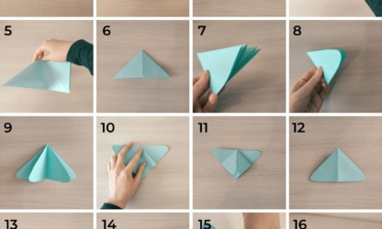 Dimostrazione di origami in biblioteca ad Arona