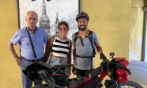 In bici dalla Sicilia a Novara: ad accoglierlo c'era la Pro loco