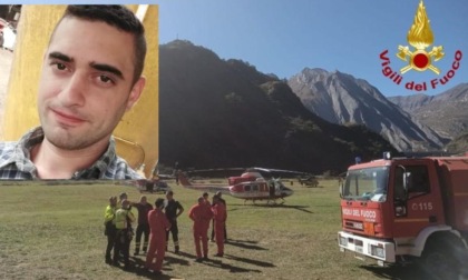 Travolti dalla frana: sospesi i tentativi di recupero del corpo di Matteo Barcellini