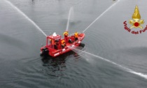 Nuova imbarcazione dei vigili del fuoco in servizio ad Arona