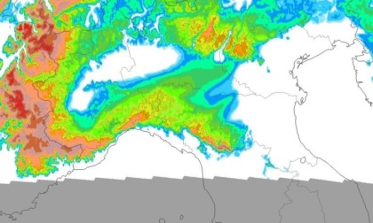 Prime modeste nevicate sulle pianure piemontesi oggi