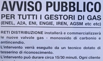 Trecate attenzione ai cartelli sulla "commercializzazione di valvole a gas"
