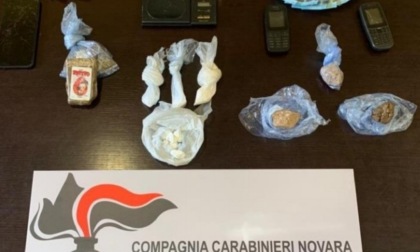 Oleggio: arrestato dai carabinieri con mezzo chilo di droga