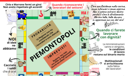 Stato di agitazione unitario Rsa del Piemonte: due presidi venerdì nel novarese