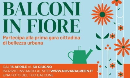 "Balconi in fiore": prima gara di bellezza urbana città di Novara
