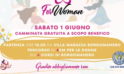 Borgomanero: camminata "For Woman" il 1 giugno