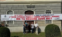 Linea Novara-Varallo chiusa da dieci anni: striscione di protesta