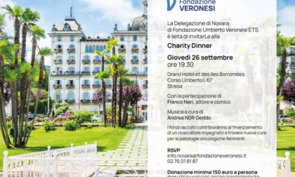 Cena benefica a Stresa con la delegazione novarese di Fondazione Veronesi