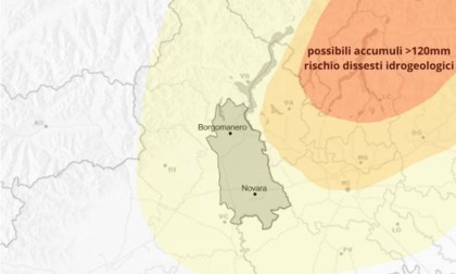 Avviso per temporali intensi e persistenti questa notte sul novarese