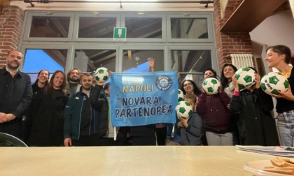 Dono del Club Napoli Novara Partenopea ai ragazzi del centro STH di Trecate