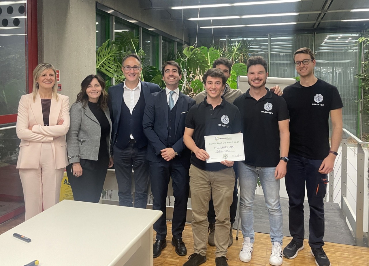 Braintex trionfa al bando START UP NOW 2025 di Fondazione Novara Sviluppo