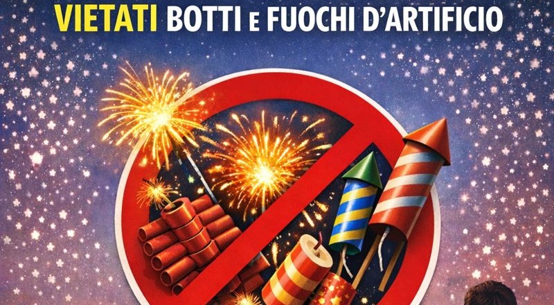 Comune di Galliate: divieto di botti per un Capodanno tranquillo