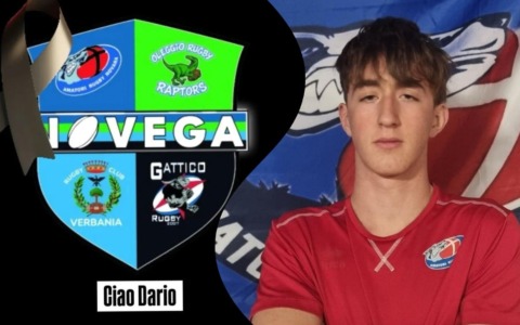 Il Novarese in lutto per Dario Cipullo, il giovane rugbista scomparso