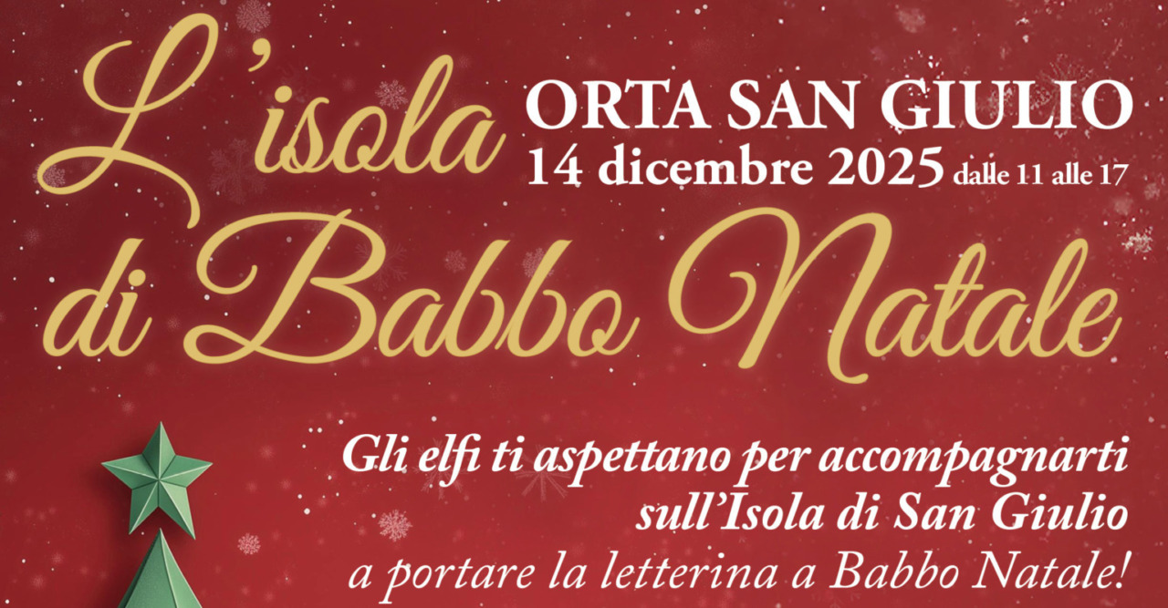 L’Isola di San Giulio diventa l’Isola di Babbo Natale