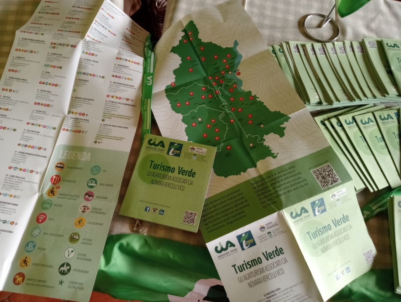 Presentata la Mappa degli Agriturismi di Turismo Verde Cia per Novara, Vercelli e VCO