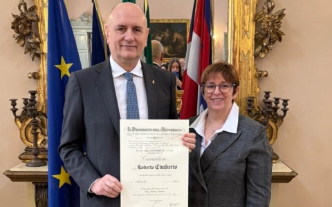 Roberto Cimberio premiato come Cavaliere della Repubblica