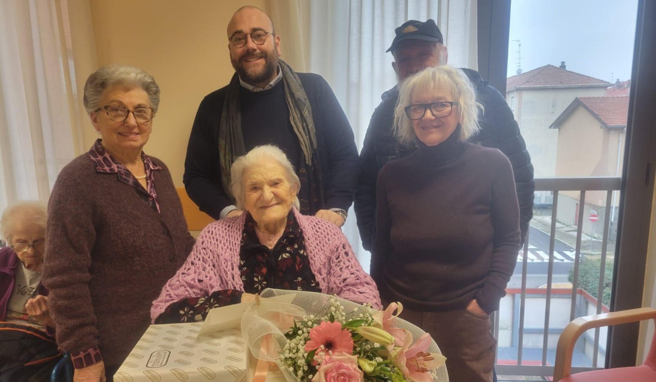 Silvia Breda festeggia 100 anni a Novara