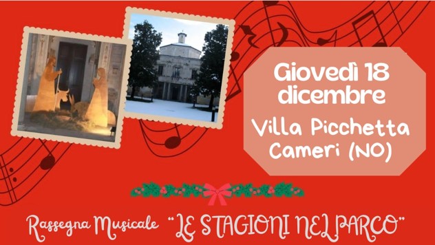 Tradizionale Concerto di Natale a Villa Picchetta di Cameri