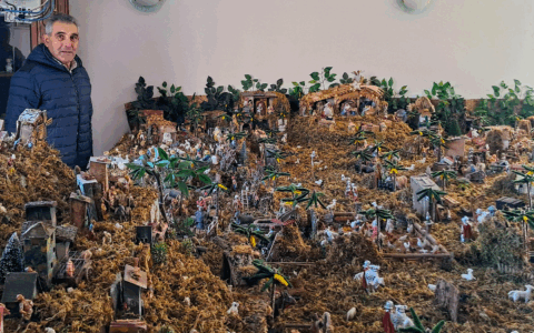 Borgomanero ospita un presepe da Guinness dei primati di 25 metri quadrati