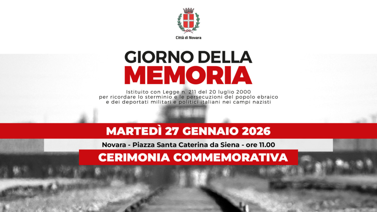Cerimonie e concerti per la Giornata della Memoria a Novara