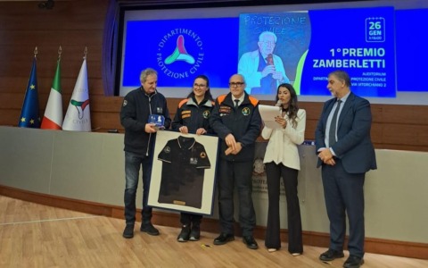 Il Corpo AIB Piemonte riceve il Premio nazionale “Giuseppe Zamberletti”