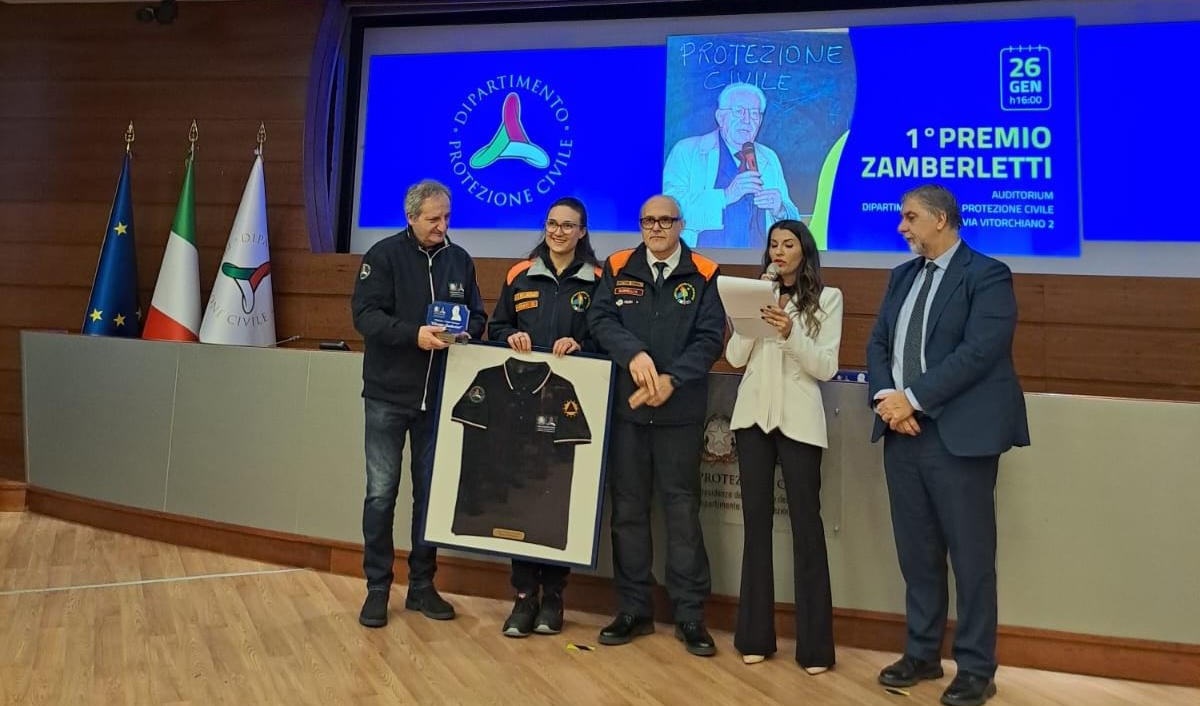 Il Corpo AIB Piemonte riceve il Premio nazionale “Giuseppe Zamberletti”