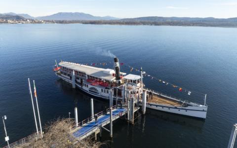 Il Piroscafo Piemonte, protagonista della 38^ tappa della Fiamma Olimpica
