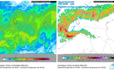 Neve a basse quote su Novarese e VCO