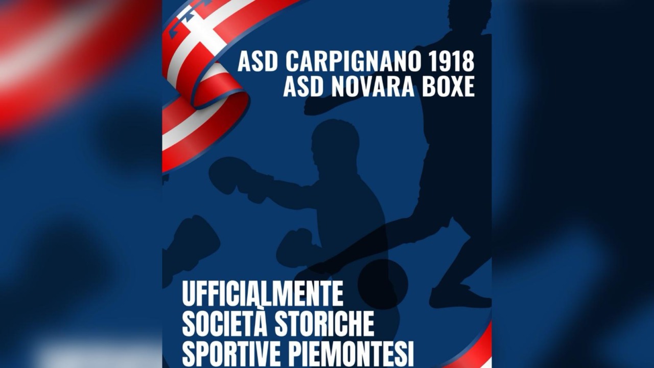 Novara Boxe e Carpignano Calcio entrano nell’Albo regionale delle Associazioni sportive storiche