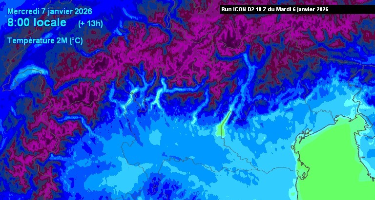 Temperature estreme in Piemonte: a Varallo Pombia si registrano -9,7°C