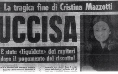Condannati all’ergastolo i colpevoli del sequestro e omicidio di Cristina Mazzotti