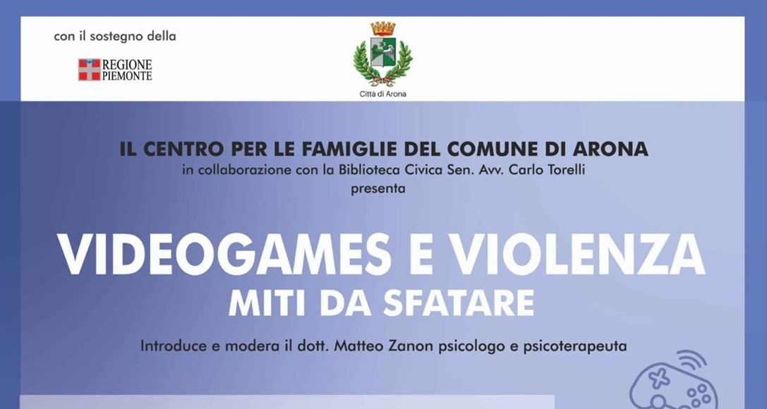 Incontro su videogames e violenza al Palagreen di Arona