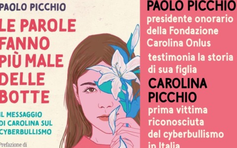 Paolo Picchio, il padre di Carolina, in visita a Castelletto Sopra Ticino