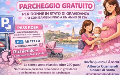Prosegue il Pass Rosa ad Arona fino al 2026