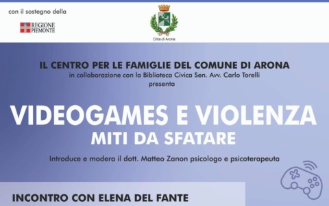 Videogames e violenza: incontro ad Arona per sfatare i miti