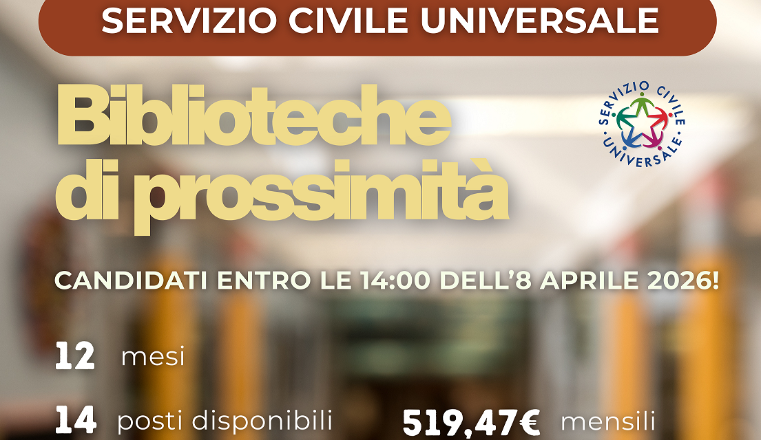 Aperte le candidature per il servizio civile universale nelle biblioteche del novarese