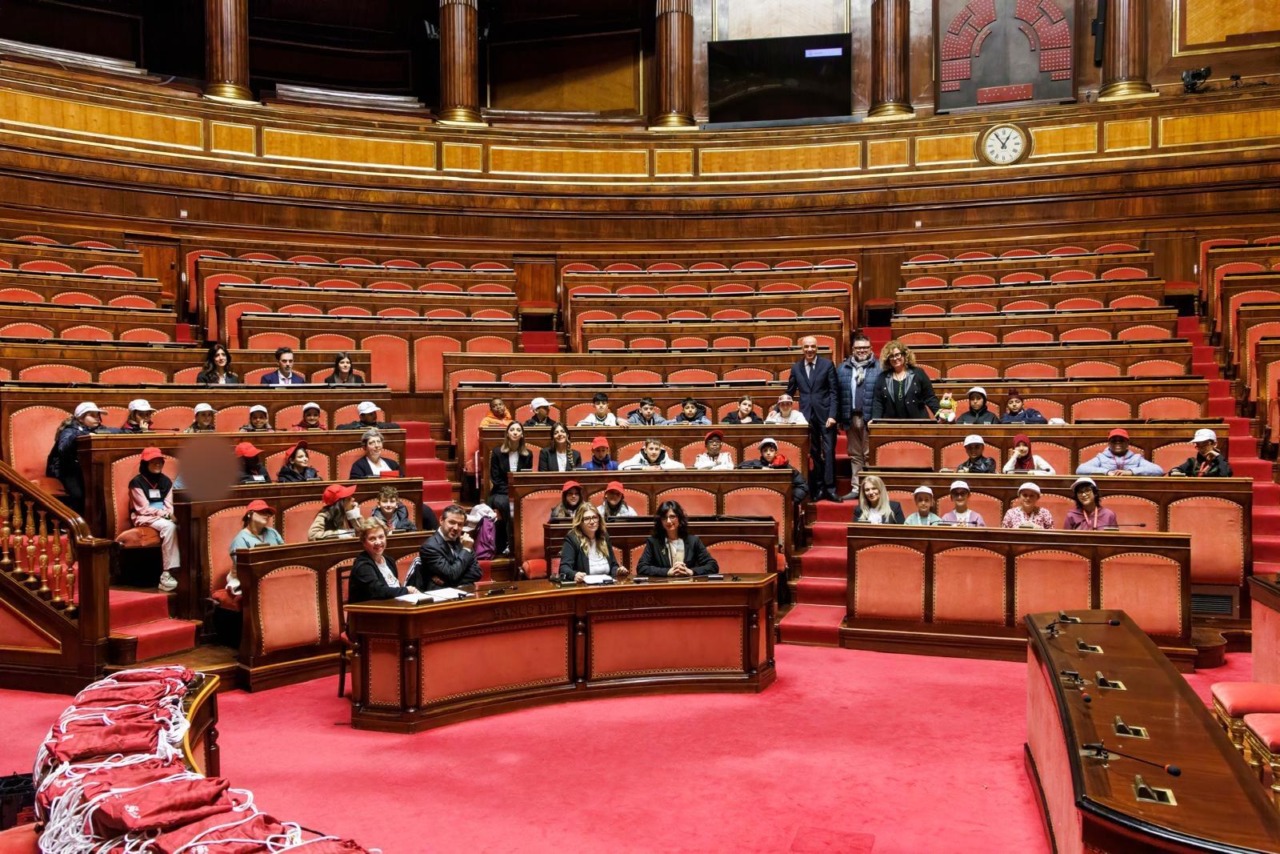 Le classi quinte della scuola Rigutini di Novara visitano il Senato