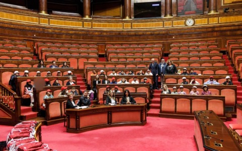 Le classi quinte della scuola Rigutini di Novara visitano il Senato