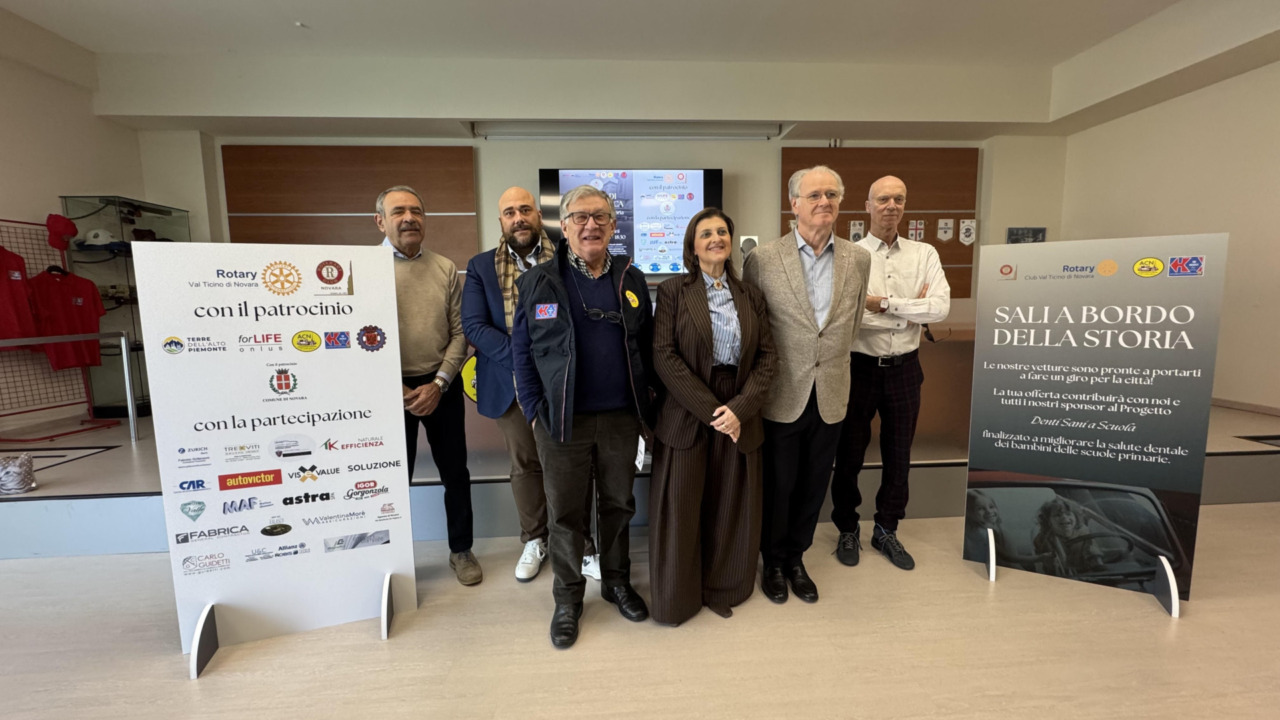 Novara, giro sulle auto storiche per sostenere il progetto “Denti Sani a Scuola”