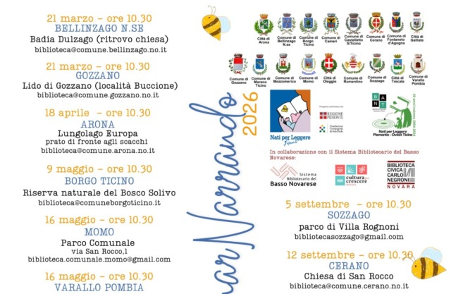 Riparte CamminarNarrando: avventure tra letture e natura per i bambini dell’Ovest Ticino