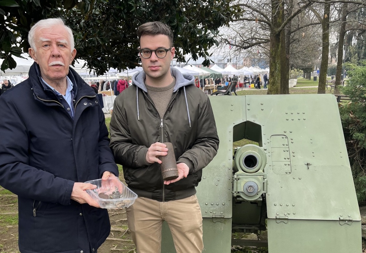 Scoperta di una granata al Parco dei Lagoni di Mercurago