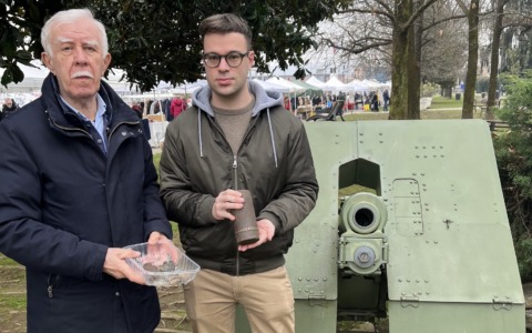 Scoperta di una granata al Parco dei Lagoni di Mercurago