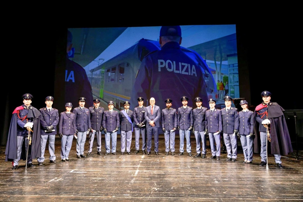 Celebrazione al Teatro Coccia per il 174° anniversario della Polizia di Stato