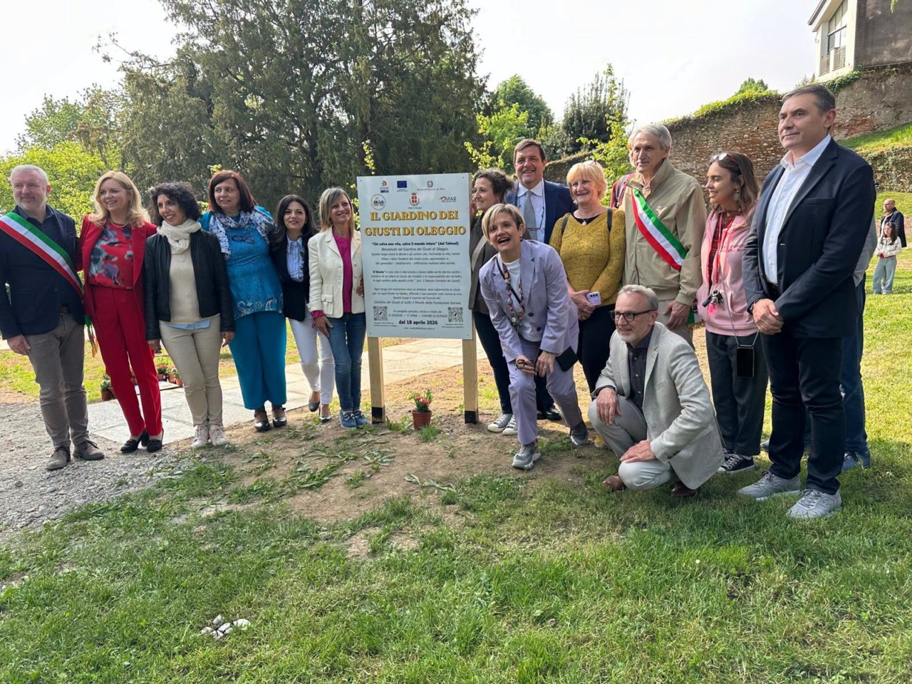 Inaugurato il “Giardino dei Giusti” a Villa Troillet di Oleggio