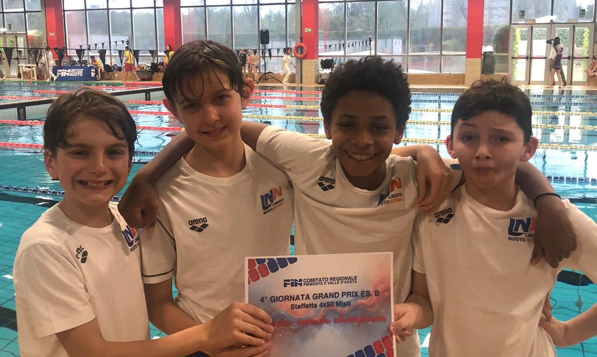 Libertas Nuoto Novara in evidenza: cinque podi e brillanti performance alle gare di Ostia