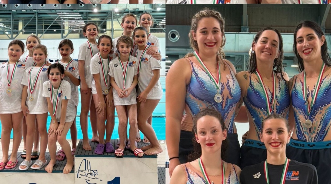 Libertas Nuoto Novara trionfa ai Regionali estivi di nuoto sincronizzato