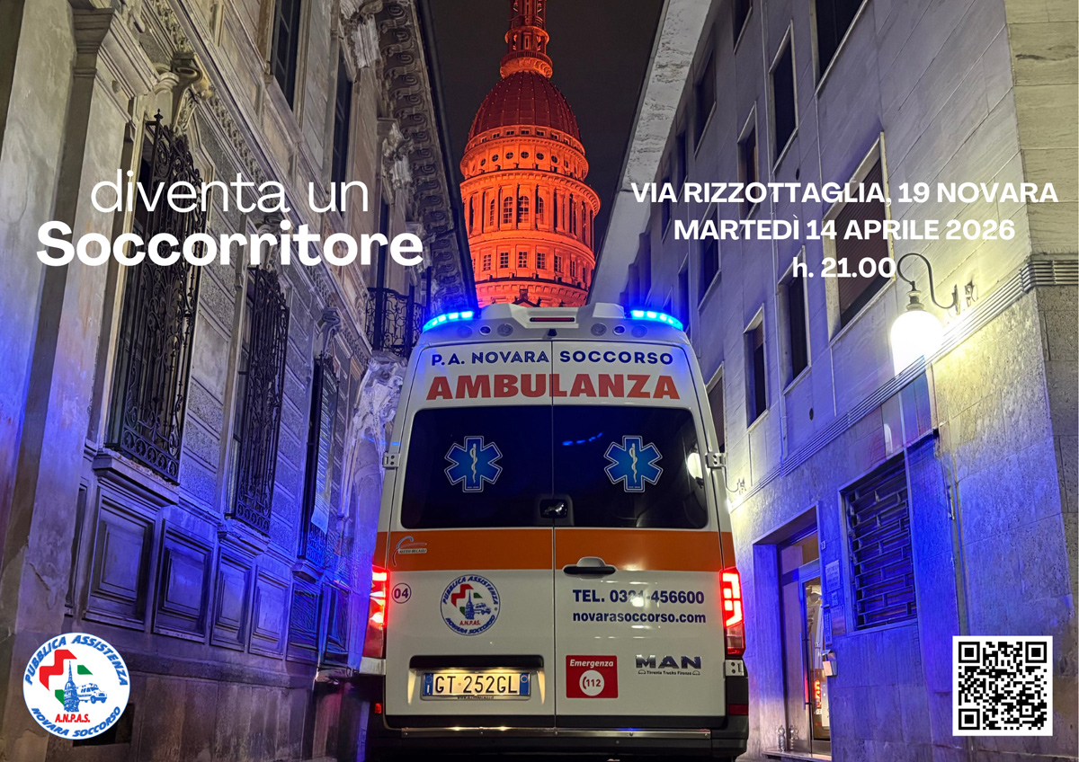 Novara Soccorso avvia corsi gratuiti per volontari soccorritori