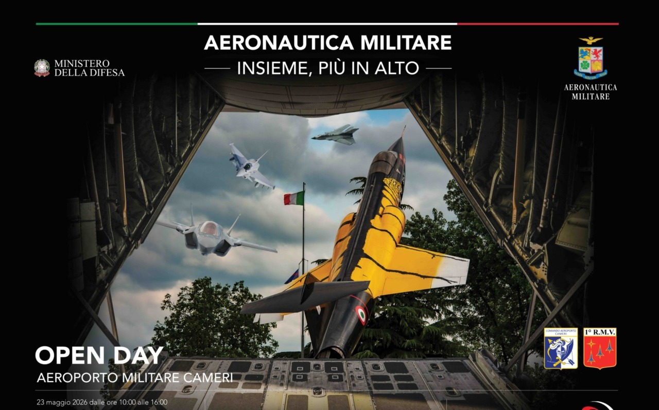Riaperte le iscrizioni per l’Open Day all’Aeroporto di Cameri dell’Aeronautica Militare