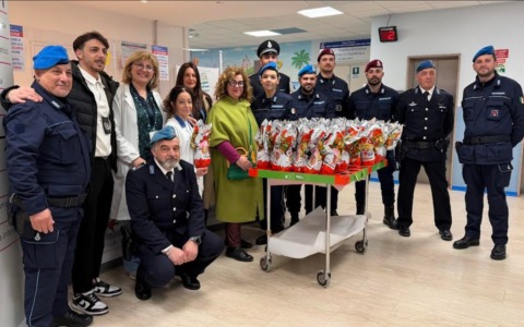 Solidarietà e Pasqua in Pediatria a Novara grazie alla Polizia Penitenziaria