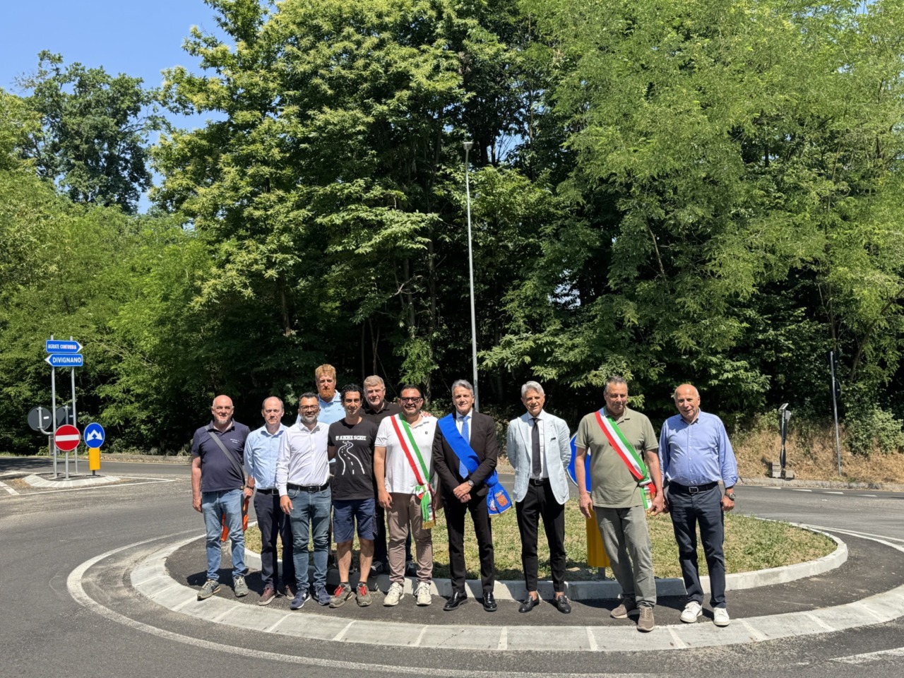 Inaugurata la nuova rotatoria sulla SP 166 “Castelconturbia – SS 32” a Torbiera